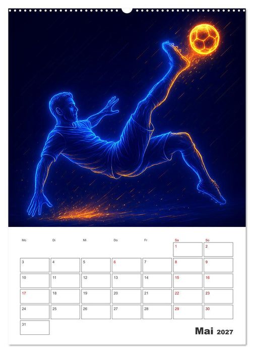 Vision Fußball Licht - Kraft - Spiel (CALVENDO Wandkalender 2027)