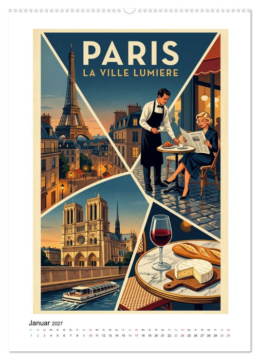 Sehnsucht Frankreich - Die Mid-Century Collection (CALVENDO Wandkalender 2027)