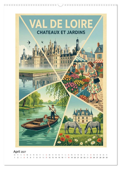 Sehnsucht Frankreich - Die Mid-Century Collection (CALVENDO Premium Wandkalender 2027)
