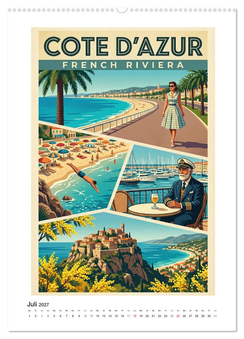 Sehnsucht Frankreich - Die Mid-Century Collection (CALVENDO Premium Wandkalender 2027)