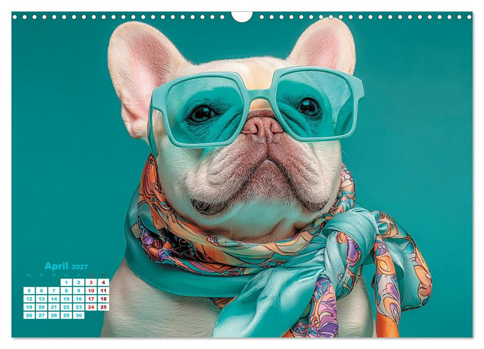 Der wahrscheinlich frechste Mops-Serie der Welt (CALVENDO Wandkalender 2027)