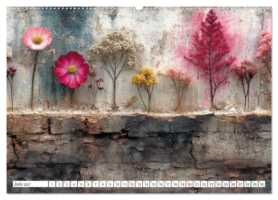 Blumen und Blätter sind das sanfte Lächeln der Natur. (CALVENDO Premium Wandkalender 2027)