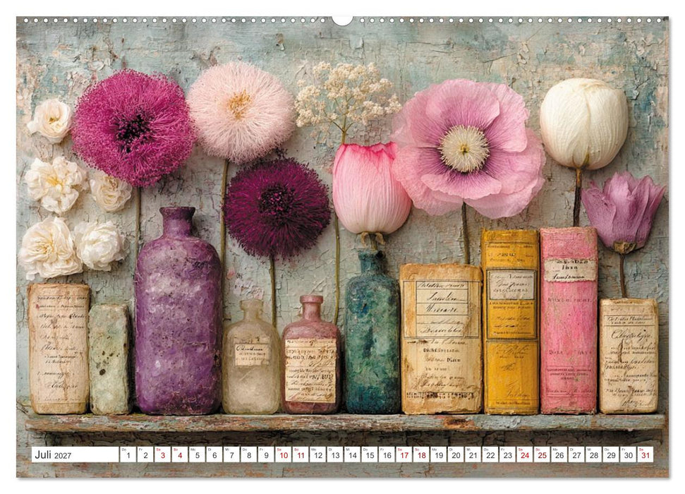 Blumen und Blätter sind das sanfte Lächeln der Natur. (CALVENDO Premium Wandkalender 2027)