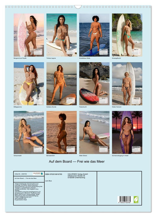 Auf dem Board — Frei wie das Meer (CALVENDO Wandkalender 2027)