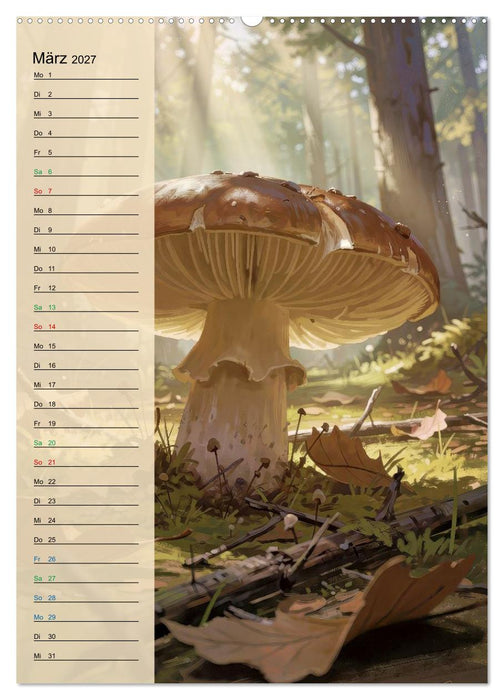 Pilze wie im Märchen (CALVENDO Wandkalender 2027)