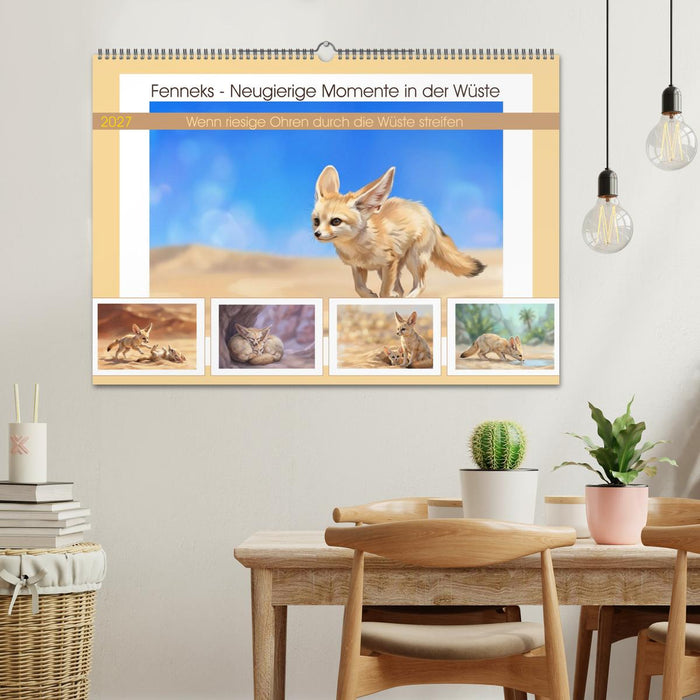 Fenneks - Neugierige Momente in der Wüste (CALVENDO Wandkalender 2027)