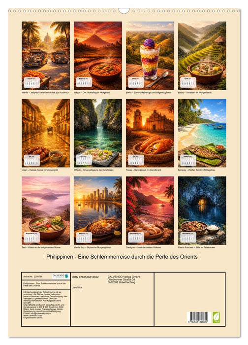 Philippinen - Eine Schlemmerreise durch die Perle des Orients (CALVENDO Wandkalender 2027)