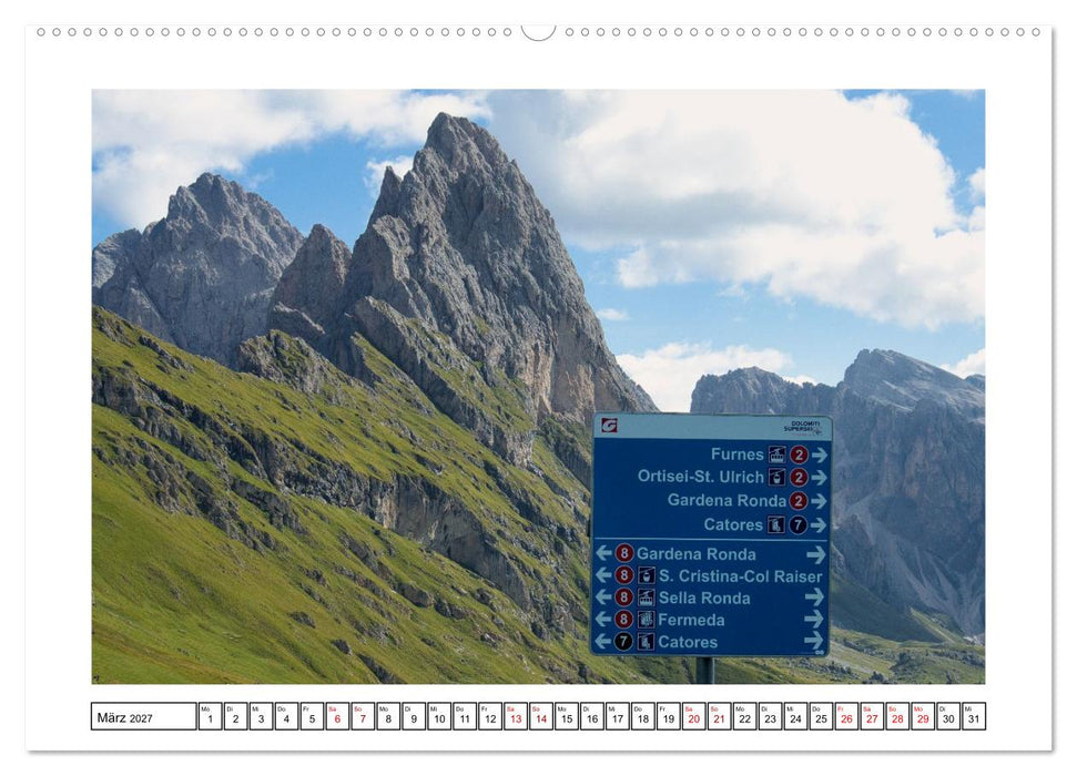 Über dem Grödnertal (CALVENDO Wandkalender 2027)