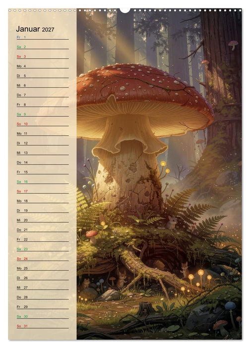Pilze wie im Märchen (CALVENDO Premium Wandkalender 2027)