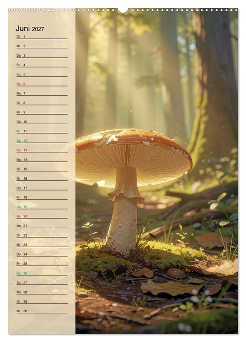Pilze wie im Märchen (CALVENDO Premium Wandkalender 2027)
