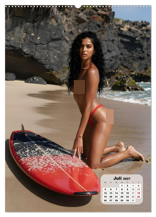 Auf dem Board — Frei wie das Meer (CALVENDO Premium Wandkalender 2027)