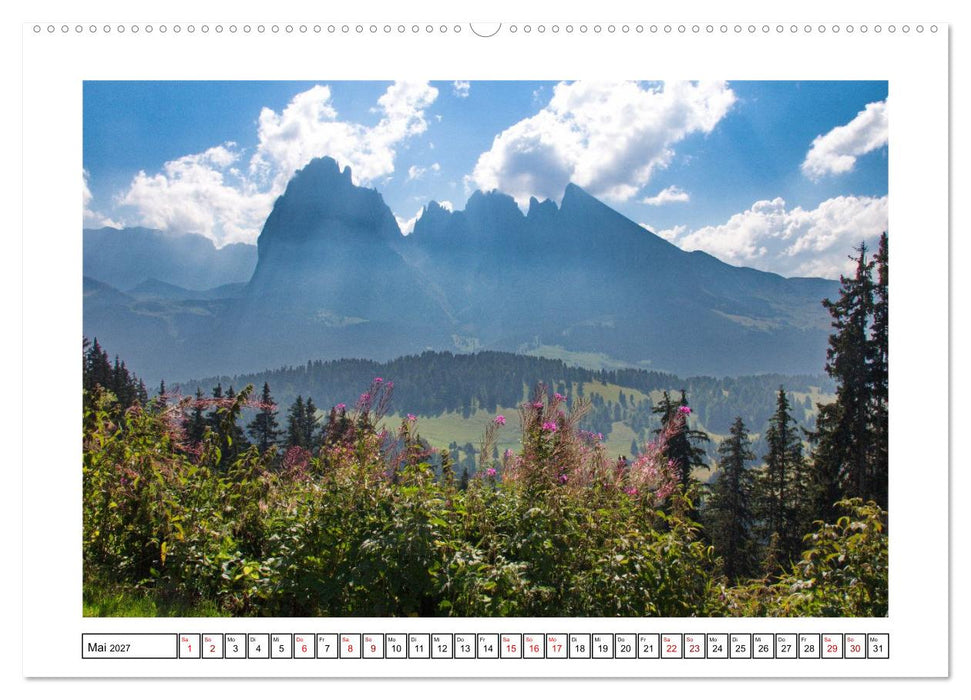 Über dem Grödnertal (CALVENDO Premium Wandkalender 2027)