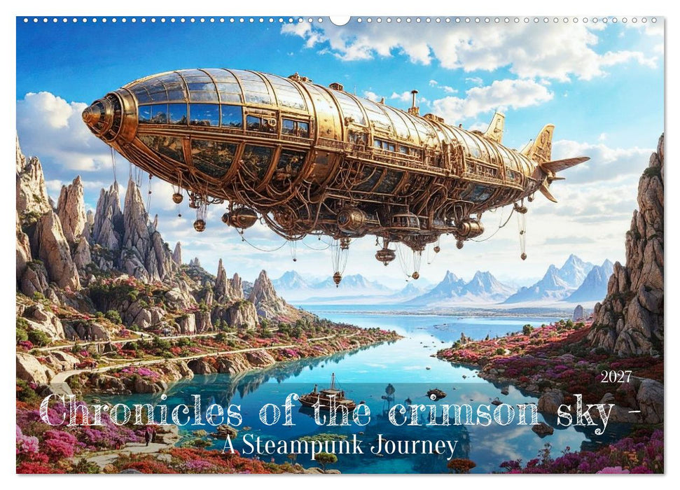 Chronicles of the crimson sky - A Steampunk Journey (CALVENDO Monthly Calendar 2027)