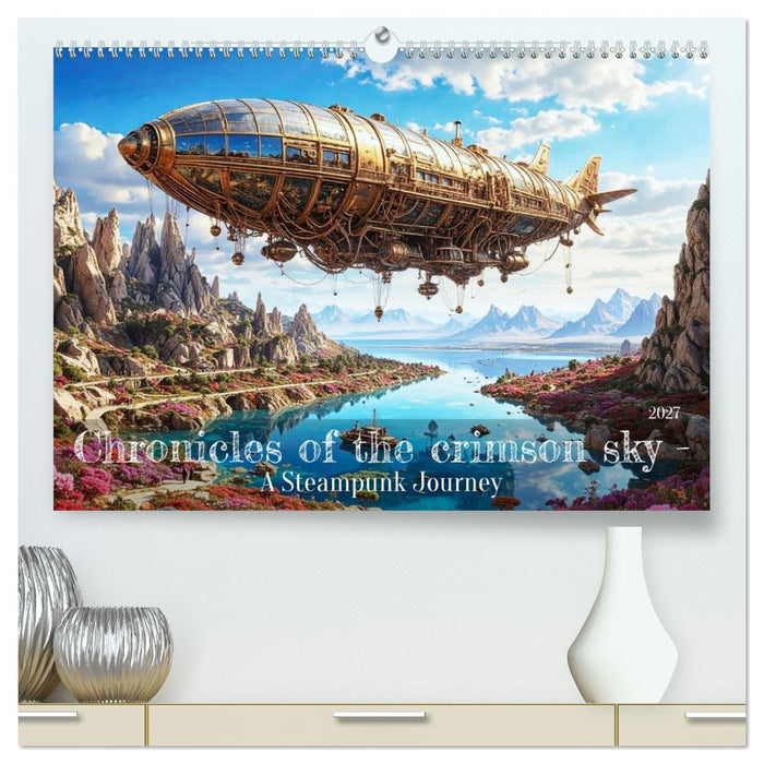 Chronicles of the crimson sky - A Steampunk Journey (CALVENDO Premium-Calendar 2027)