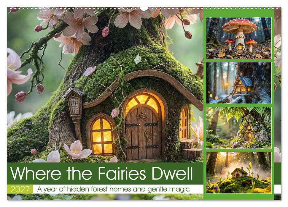 Where the Fairies Dwell - A year of hidden forest homes and gentle magic (CALVENDO Monthly Calendar 2027)