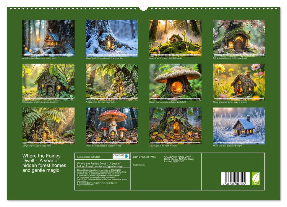 Where the Fairies Dwell - A year of hidden forest homes and gentle magic (CALVENDO Premium-Calendar 2027)