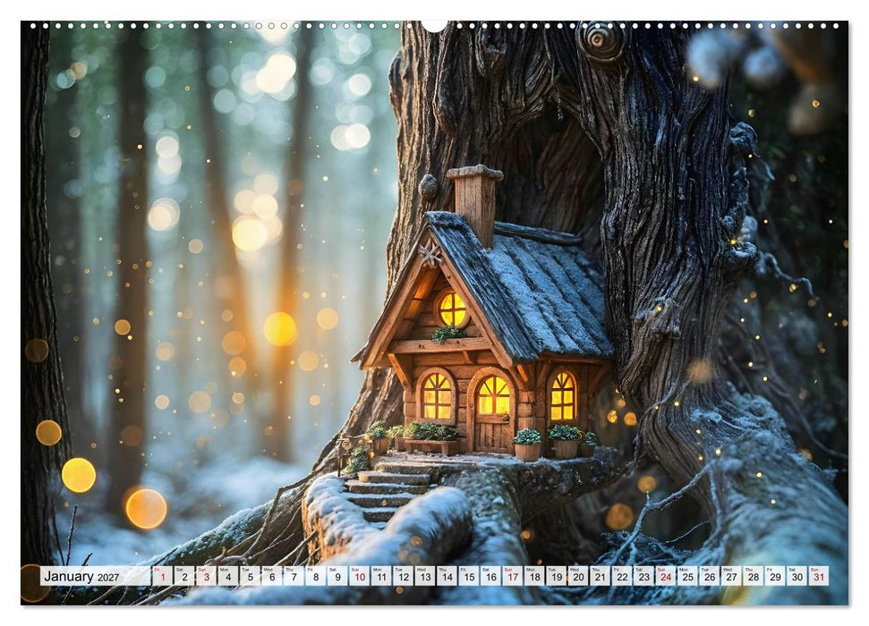 Where the Fairies Dwell - A year of hidden forest homes and gentle magic (CALVENDO Premium-Calendar 2027)
