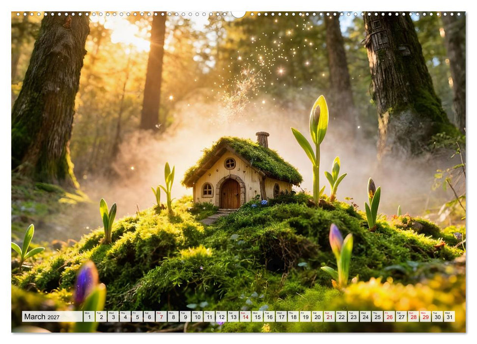 Where the Fairies Dwell - A year of hidden forest homes and gentle magic (CALVENDO Premium-Calendar 2027)
