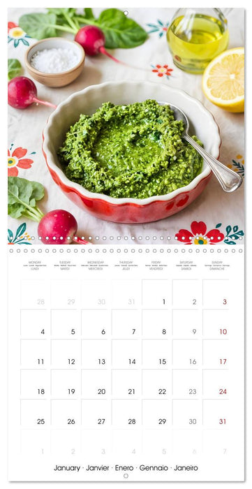 Zero Waste Pesto - From Scraps to Color – Vibrant Kitchen Magic (CALVENDO Monthly Calendar 2027)