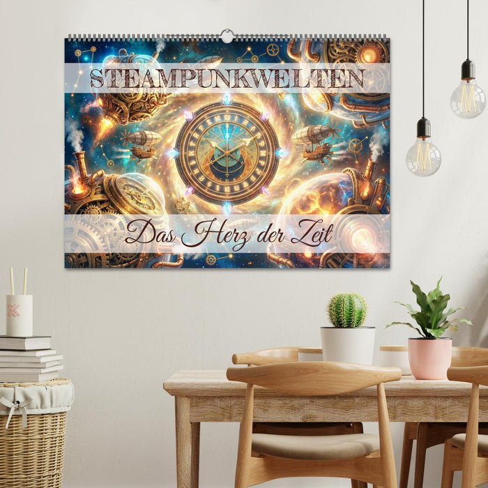 Steampunkwelten - Das Herz der Zeit (CALVENDO Wandkalender 2027)