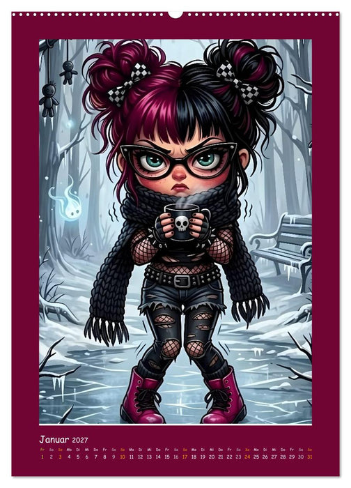Fabulous Dolls - Gothic-Göres Abenteuer (CALVENDO Wandkalender 2027)