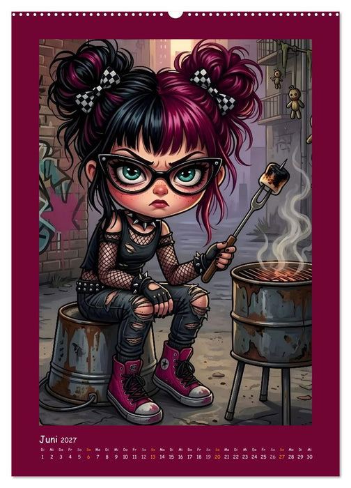 Fabulous Dolls - Gothic-Göres Abenteuer (CALVENDO Wandkalender 2027)