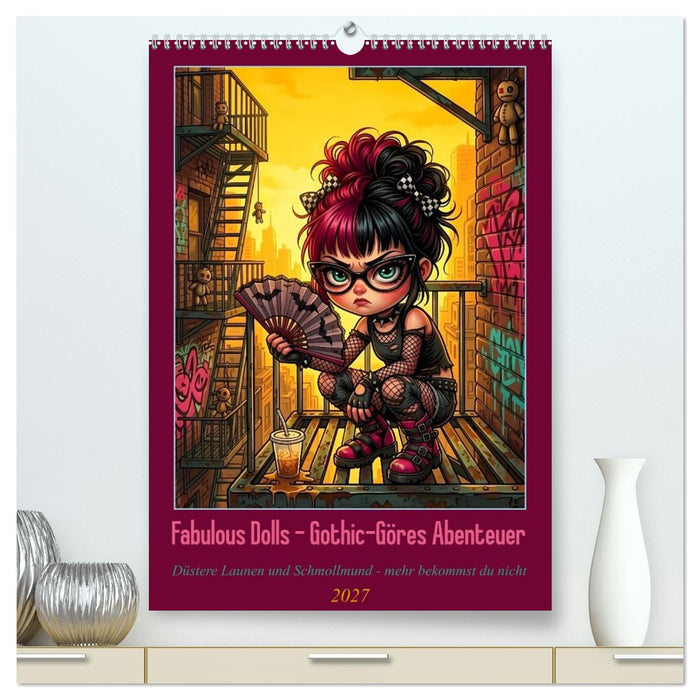 Fabulous Dolls - Gothic-Göres Abenteuer (CALVENDO Premium Wandkalender 2027)