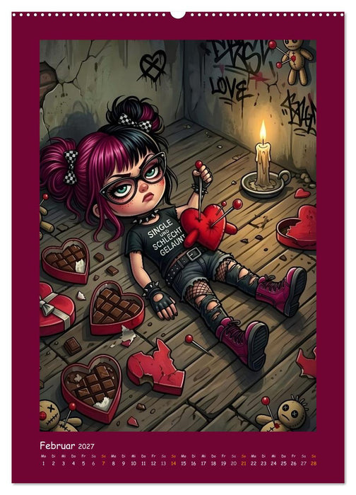 Fabulous Dolls - Gothic-Göres Abenteuer (CALVENDO Premium Wandkalender 2027)