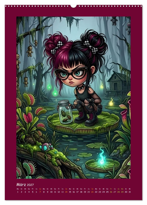 Fabulous Dolls - Gothic-Göres Abenteuer (CALVENDO Premium Wandkalender 2027)