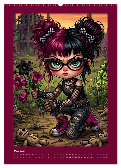 Fabulous Dolls - Gothic-Göres Abenteuer (CALVENDO Premium Wandkalender 2027)
