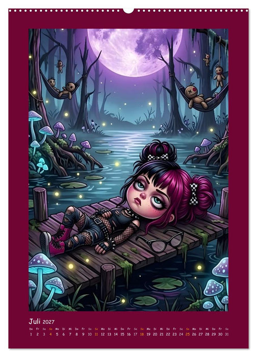 Fabulous Dolls - Gothic-Göres Abenteuer (CALVENDO Premium Wandkalender 2027)