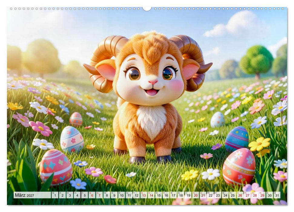 Kinder‑Sternzeichen - Fröhlicher und bunter Kalender (CALVENDO Premium Wandkalender 2027)