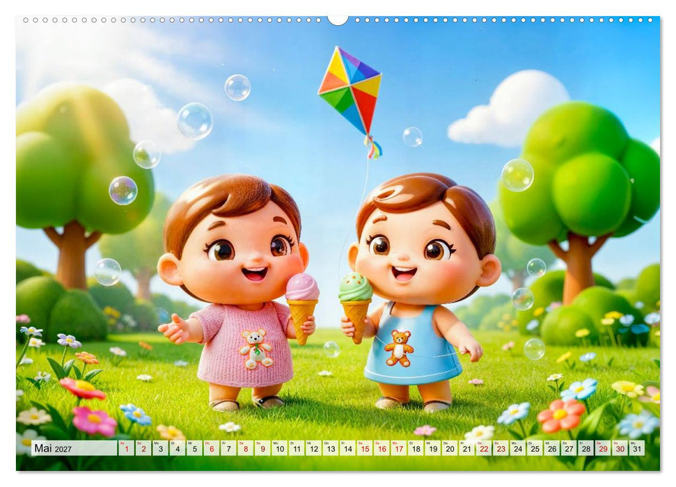 Kinder‑Sternzeichen - Fröhlicher und bunter Kalender (CALVENDO Premium Wandkalender 2027)