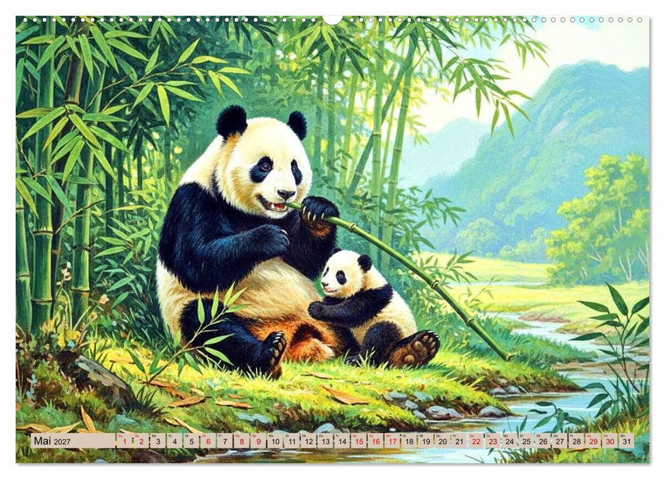 Asiens Tiere im Stil alter Naturstudien (CALVENDO Premium Wandkalender 2027)