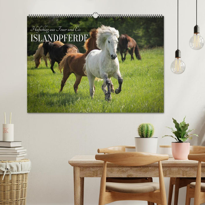 Islandpferde - Hufschlag aus Feuer und Eis (CALVENDO Wandkalender 2027)