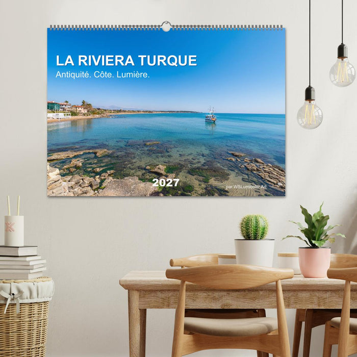 LA RIVIERA TURQUE Antiquité. Côte. Lumière. (CALVENDO Calendrier mensuel 2027)