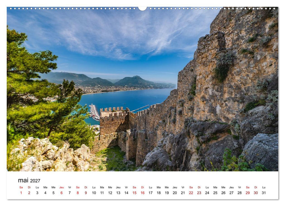 LA RIVIERA TURQUE Antiquité. Côte. Lumière. (CALVENDO Calendrier mensuel 2027)