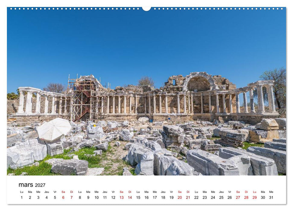 LA RIVIERA TURQUE Antiquité. Côte. Lumière. (CALVENDO Calendrier supérieur 2027)
