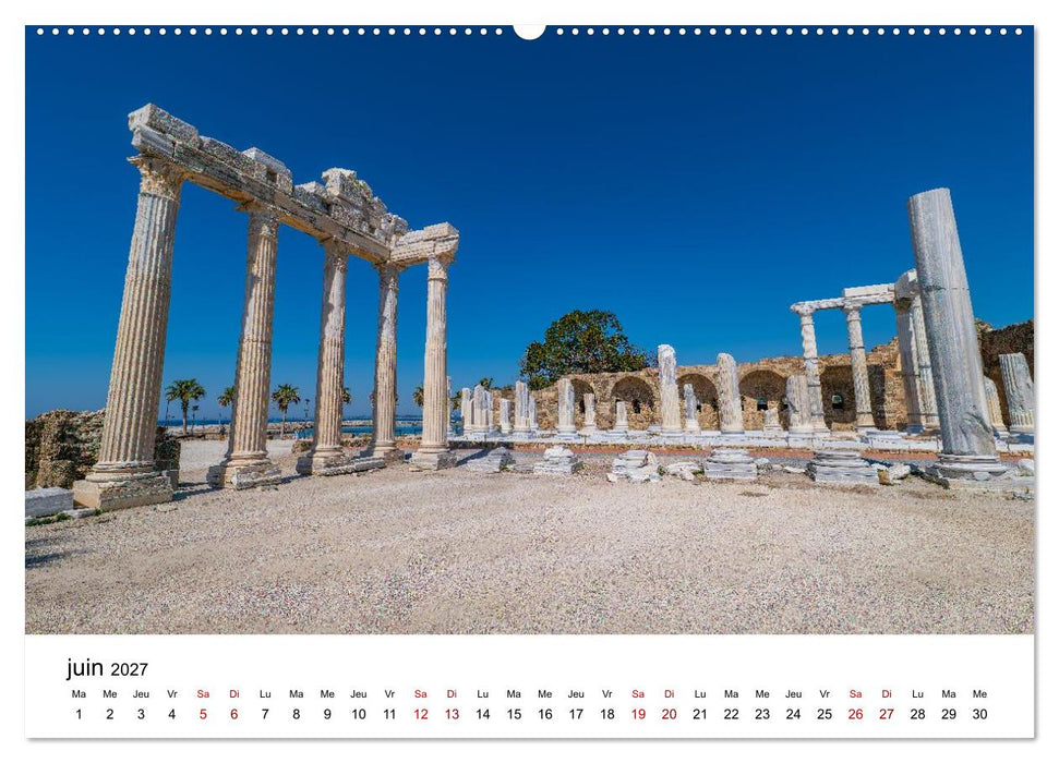 LA RIVIERA TURQUE Antiquité. Côte. Lumière. (CALVENDO Calendrier supérieur 2027)