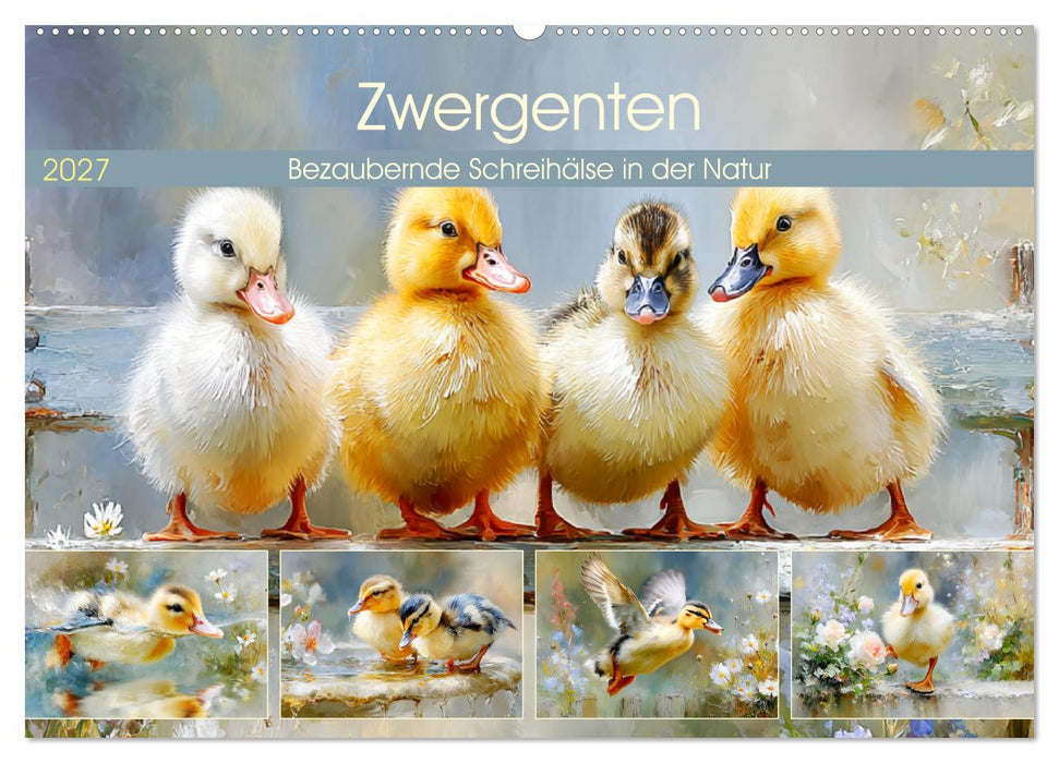 Zwergenten. Bezaubernde Schreihälse in der Natur (CALVENDO Wandkalender 2027)