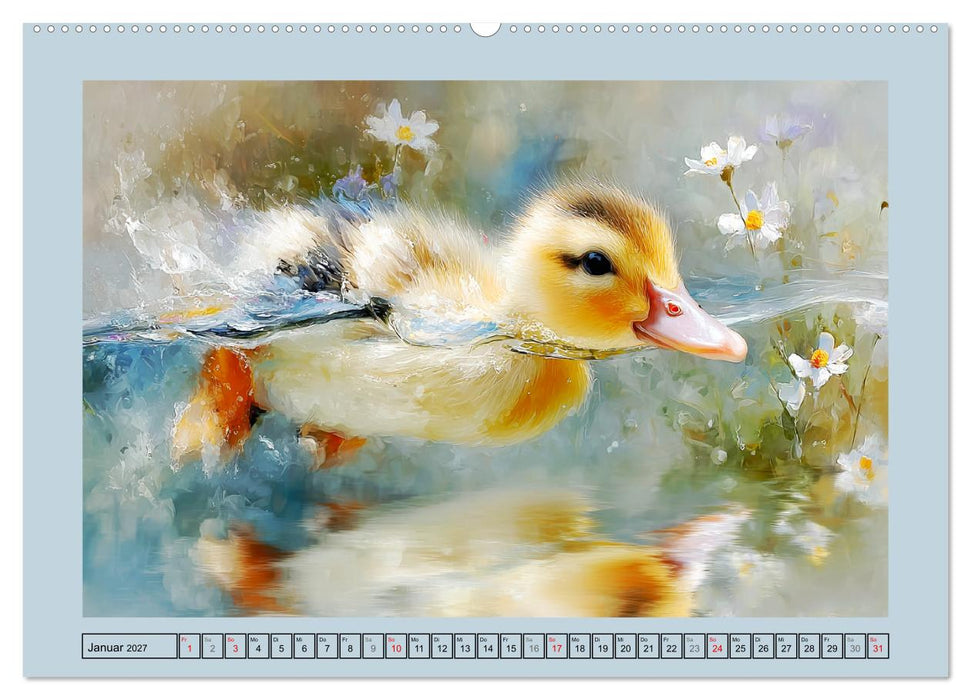 Zwergenten. Bezaubernde Schreihälse in der Natur (CALVENDO Wandkalender 2027)
