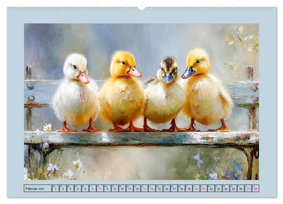 Zwergenten. Bezaubernde Schreihälse in der Natur (CALVENDO Wandkalender 2027)