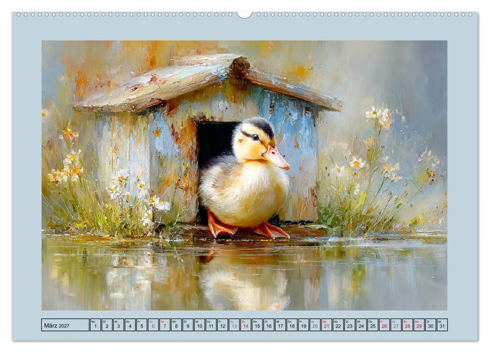Zwergenten. Bezaubernde Schreihälse in der Natur (CALVENDO Wandkalender 2027)