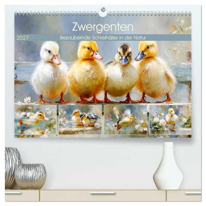 Zwergenten. Bezaubernde Schreihälse in der Natur (CALVENDO Premium Wandkalender 2027)