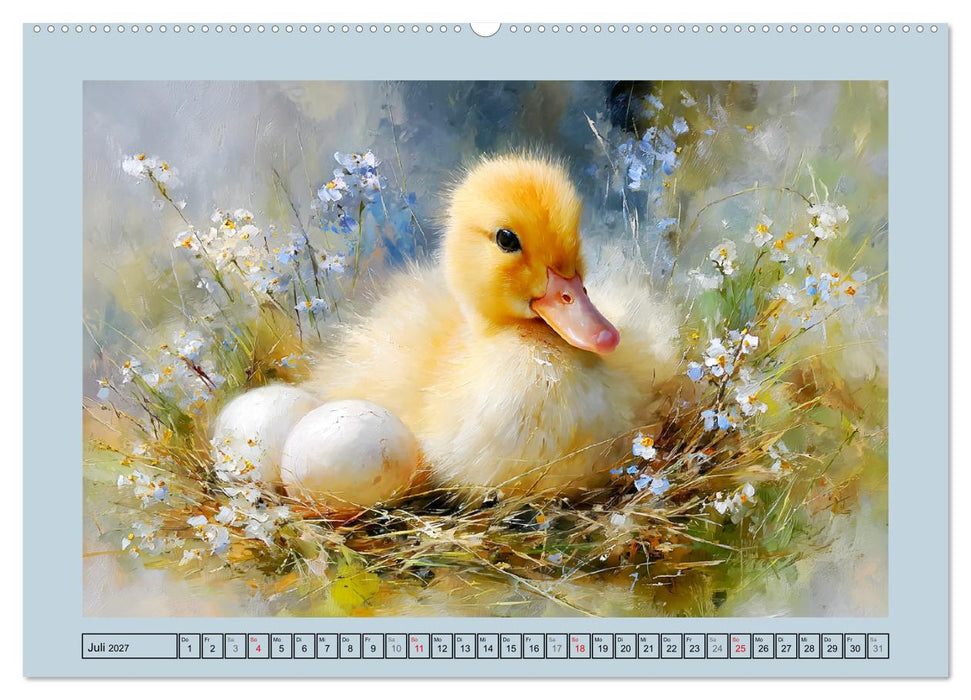 Zwergenten. Bezaubernde Schreihälse in der Natur (CALVENDO Premium Wandkalender 2027)