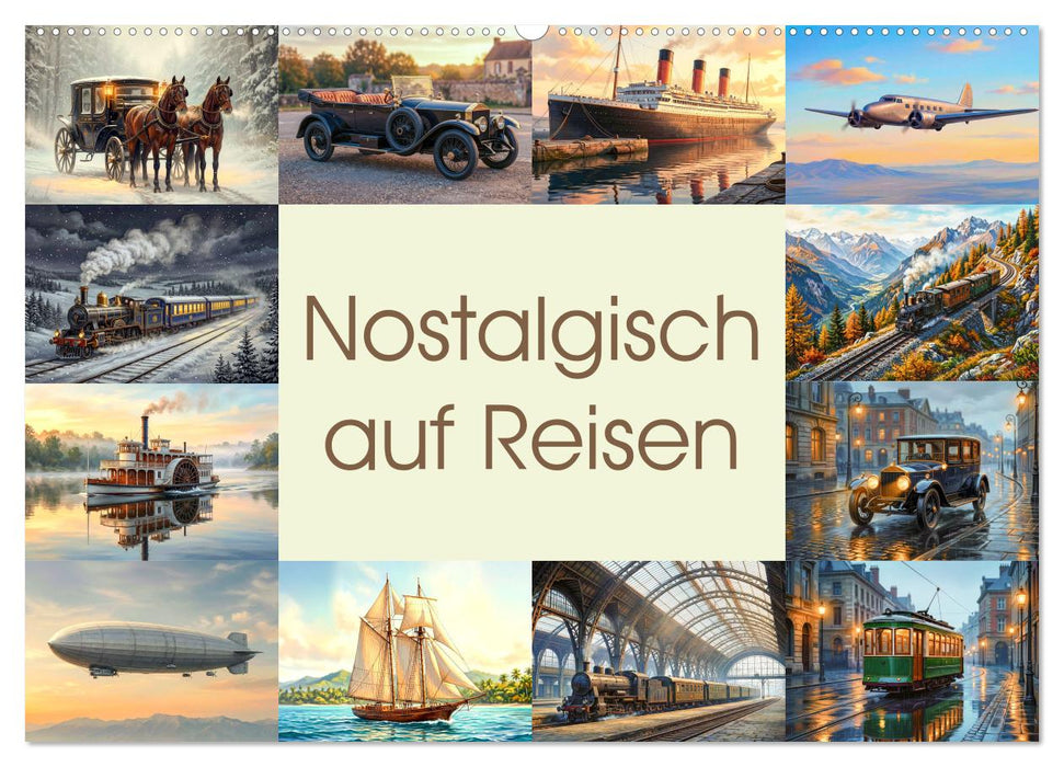 Nostalgisch auf Reisen (CALVENDO Wandkalender 2027)