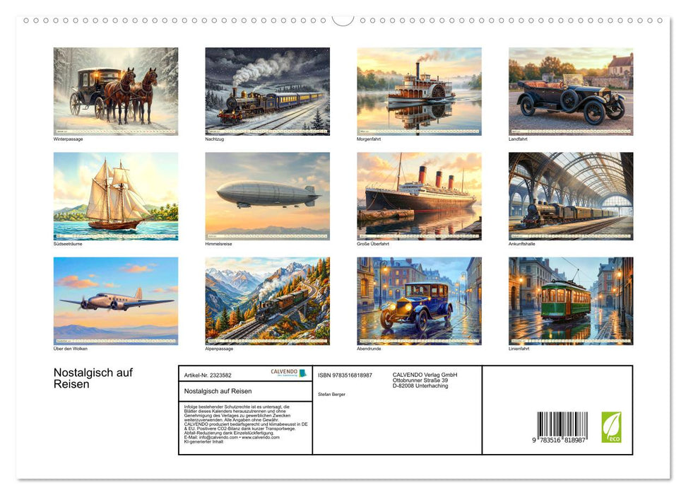Nostalgisch auf Reisen (CALVENDO Premium Wandkalender 2027)