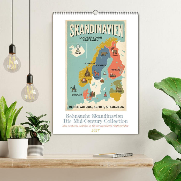 Sehnsucht Skandinavien – Die Mid-Century Collection (CALVENDO Wandkalender 2027)