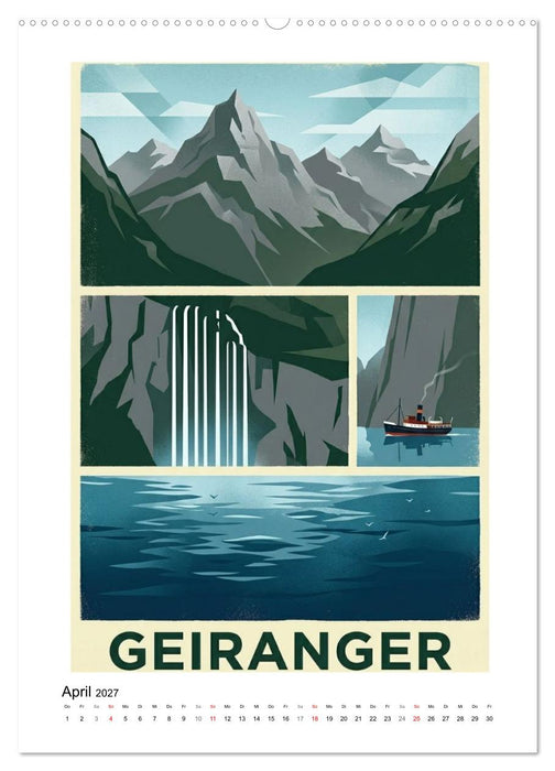 Sehnsucht Skandinavien – Die Mid-Century Collection (CALVENDO Wandkalender 2027)