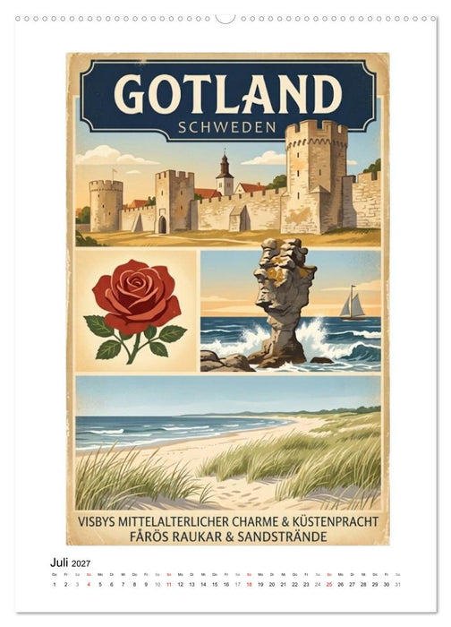 Sehnsucht Skandinavien – Die Mid-Century Collection (CALVENDO Premium Wandkalender 2027)